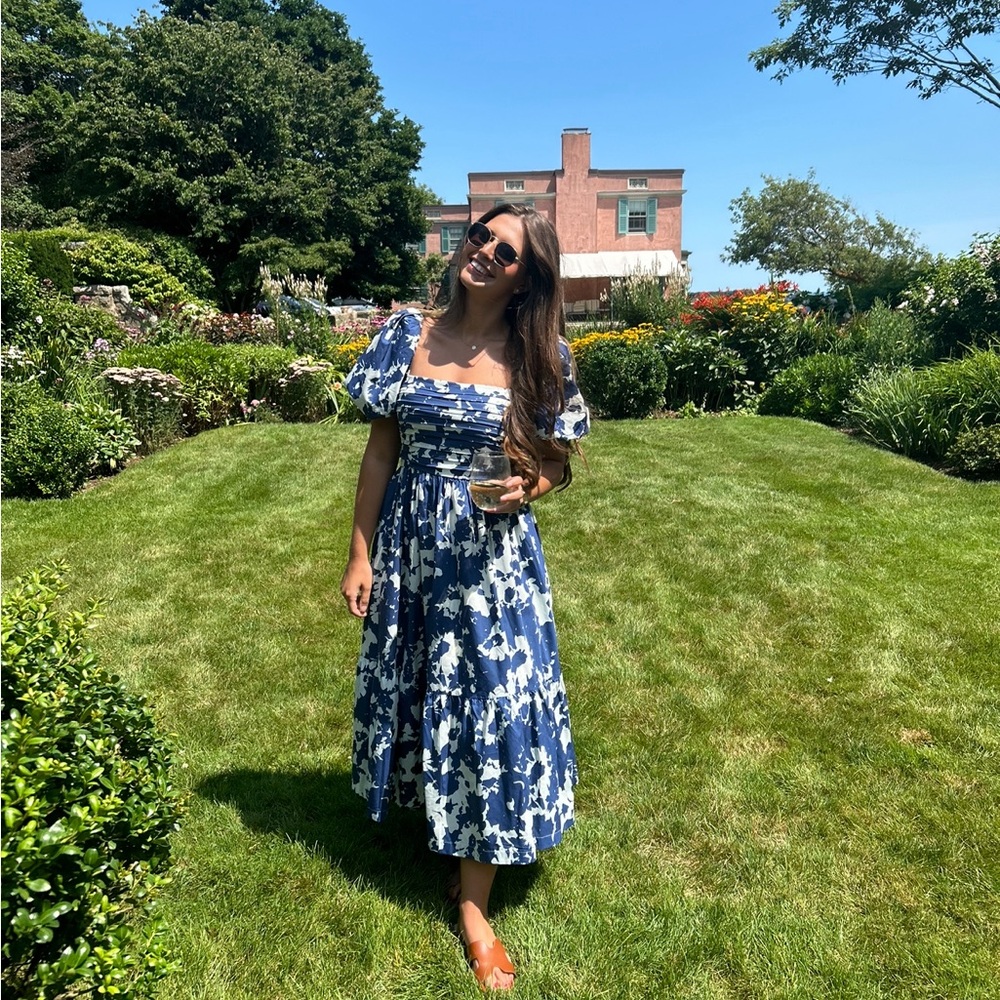 Abercrombie Emerson Poplin Midi Dress size Small